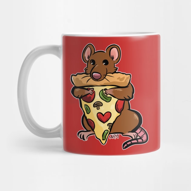 New York Icon: Pizza Rat by angeliraferart